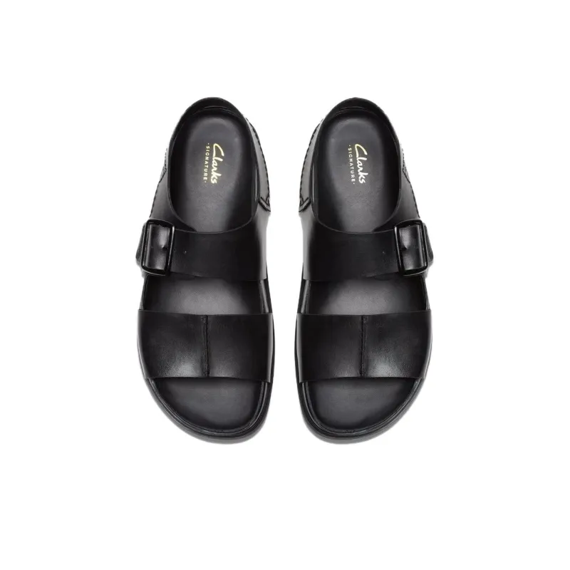 Clarks Torford Beach Sandals Men's Black-3