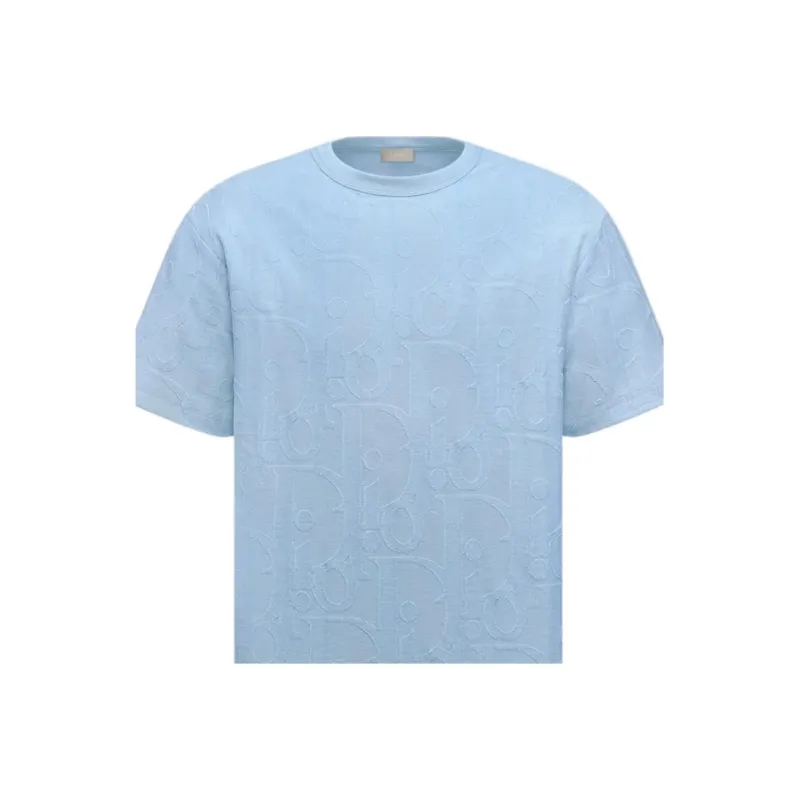 DIOR T Shirts Men Blue-2