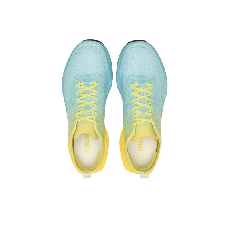 CIELMODE Cushioning Abrasion Resistant Breathable Low Top Running Shoes Unisex Supersonic Blue Yellow-2