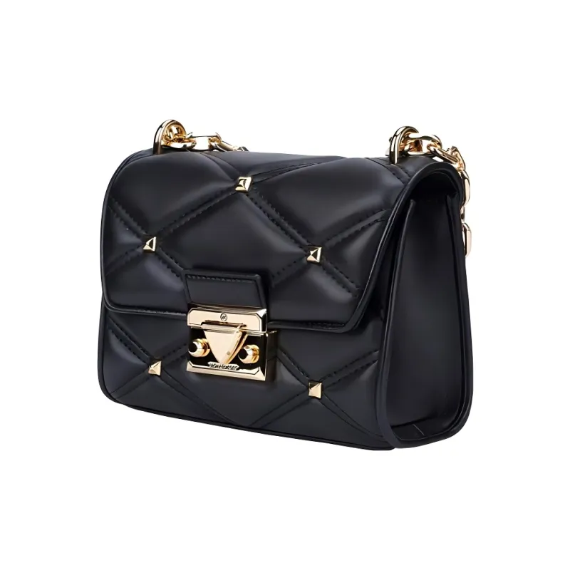 MICHAEL KORS Artificial Leather Crossbody Bag, Shoulder Bag Women's Black-1