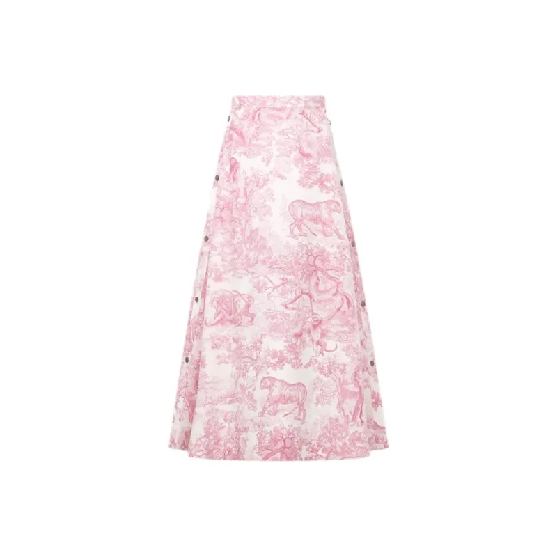 DIOR Dioriviera SS25 Casual Long Skirt Women's Pink-0