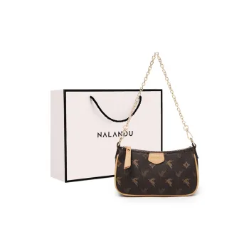Narandu Synthetic Leather Shoulder Bag, Crossbody Bag Trumpets Women's Coffee