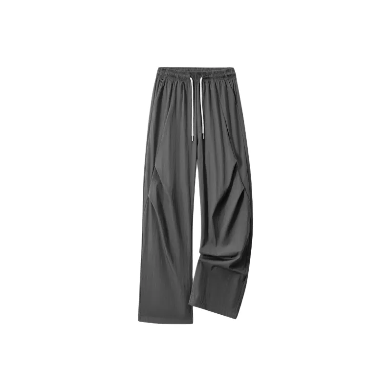 SOIE Casual Pants Unisex Gray White-34