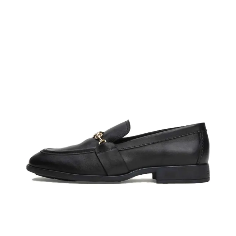 Tommy Hilfiger TH Monogram Loafers 2.6cm Women's Black-0