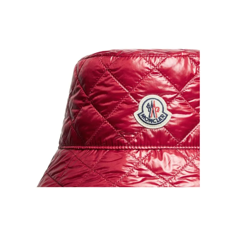 Moncler Cotton Bucket Hats Women's Red-2
