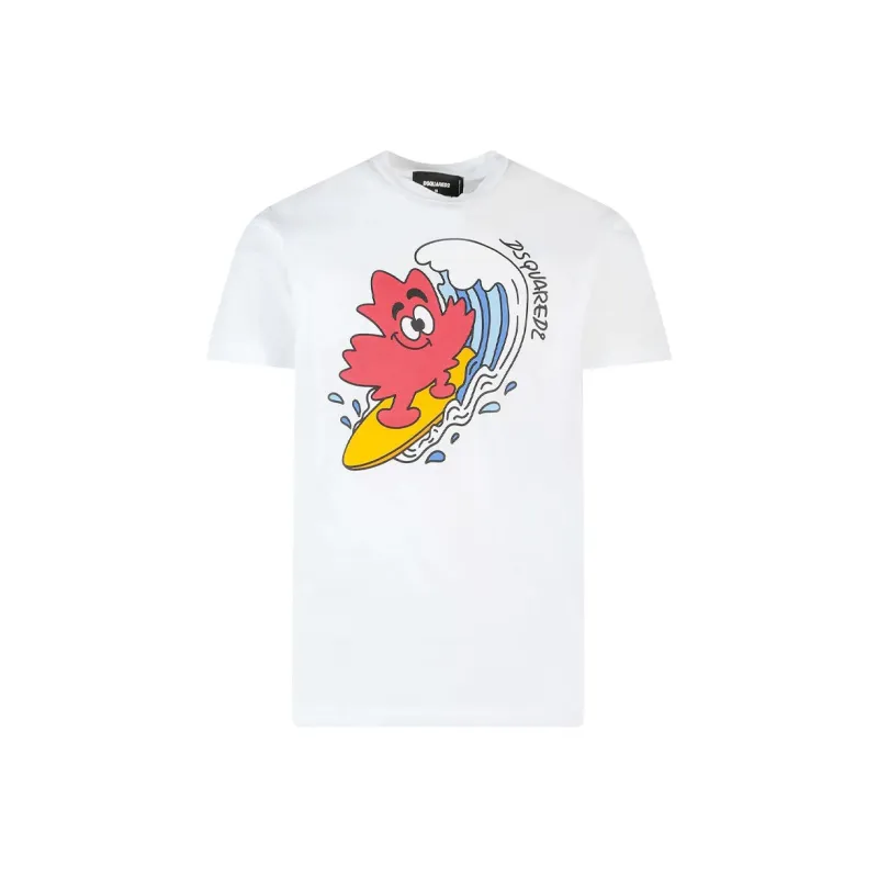 Dsquared2 Graphic Printed Crewneck T Shirt-0