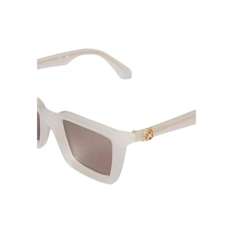 OFF WHITE Acetate Square Sunglasses Unisex Gray-1