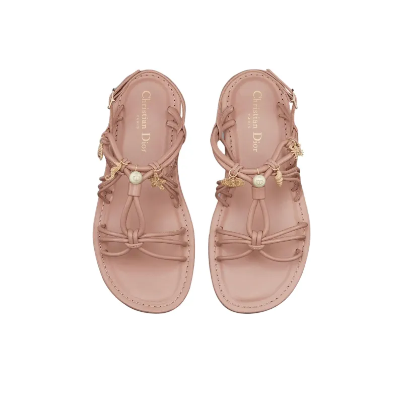 DIOR Dioriviera D Sand One Strap Sandals Women's Pink-3