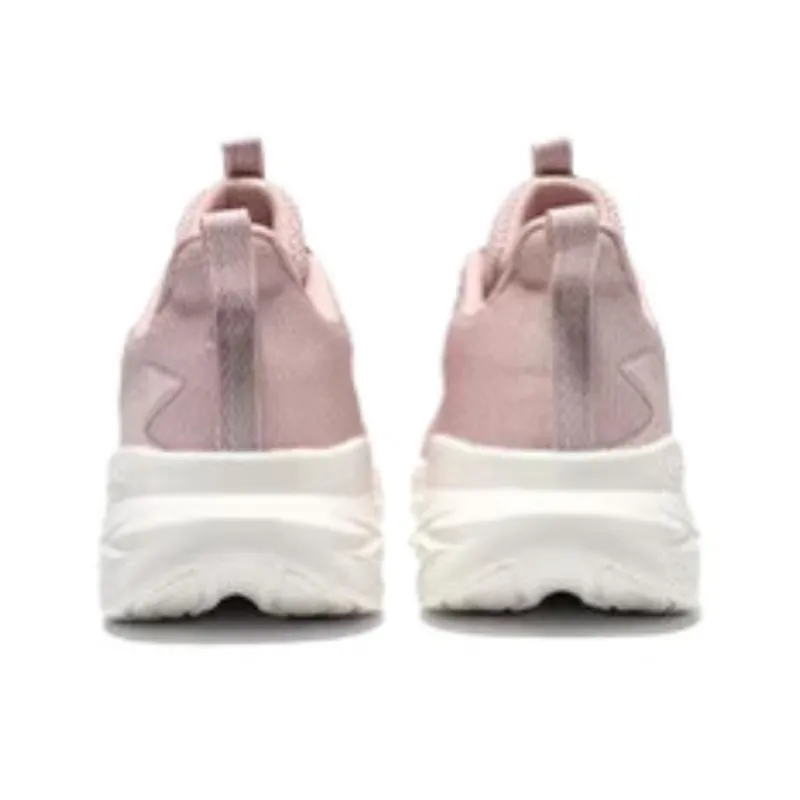 361° Cushioning, Wear Resistant Low Top Casual Sprint Running Shoes Women's Pink White-2