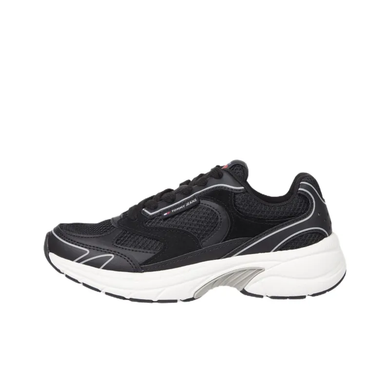 Tommy Hilfiger Trainers Low Top Casual Shoes Women's Black-0