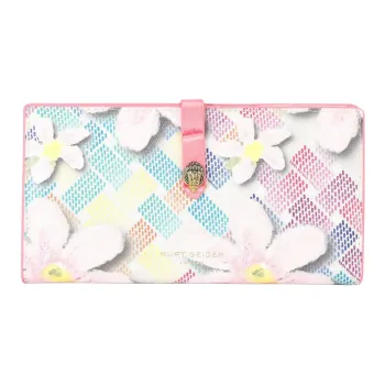 Kurt Geiger London Canvas Wallet Women's White & Multicolor