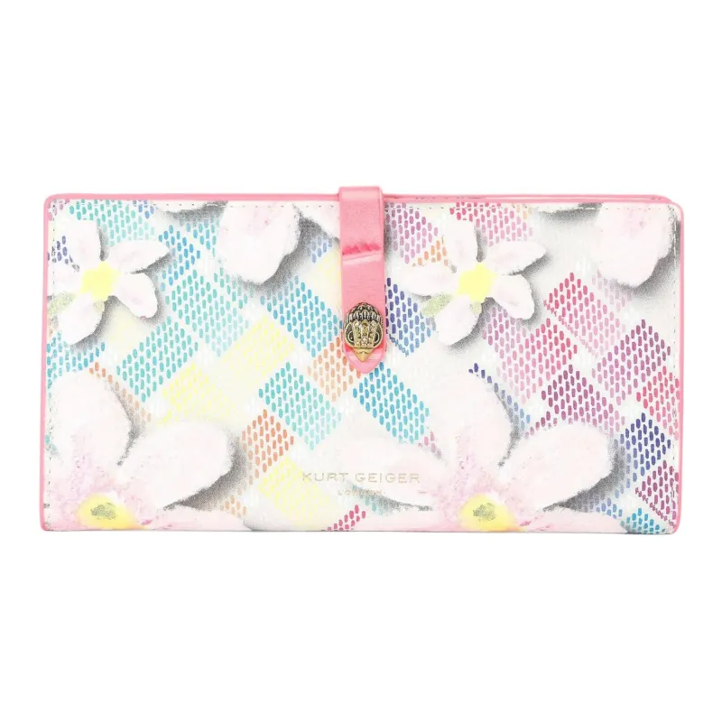 Kurt Geiger London Canvas Wallet Women's White & Multicolor-0