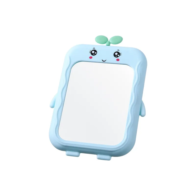 XIAOLITONGXUE Cute Grass Doll HD Makeup Mirror Portable Desktop Bedroom Home Mirror-4