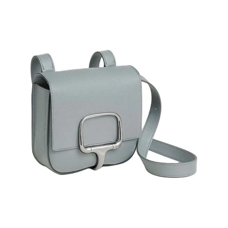 HERMES Della Cavalleria Epsom Calfskin Shoulder Bag Mini Women's Glacier Blue-1