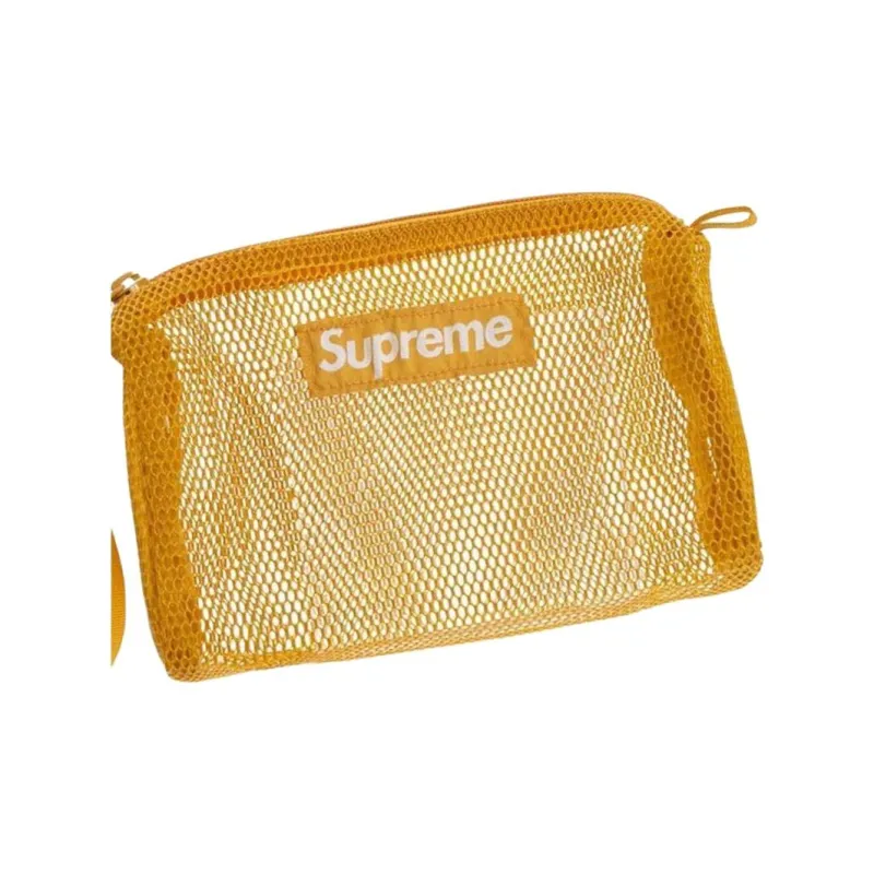 Supreme Spring/Summer 2020 Collection Nylon Toiletry, Makeup, Travel Storage Bag Unisex Yellow-4