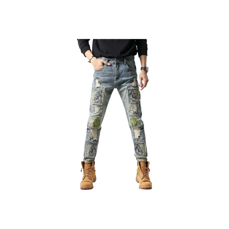 GOODHENLCE Jeans Unisex Blue-0