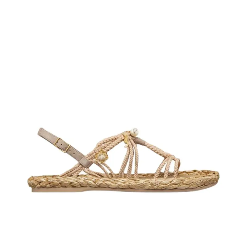 DIOR Dioriviera Ocean One Strap Sandals Women's Beige-1