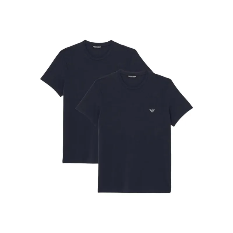 EMPORIO ARMANI Logo embroidered T shirt-1