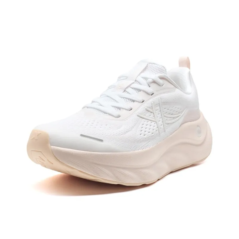 XTEP Cloud Wing 3 Coverage Slip Resistant Low Top Casual Training Long Distance Running Shoes Women's White-1