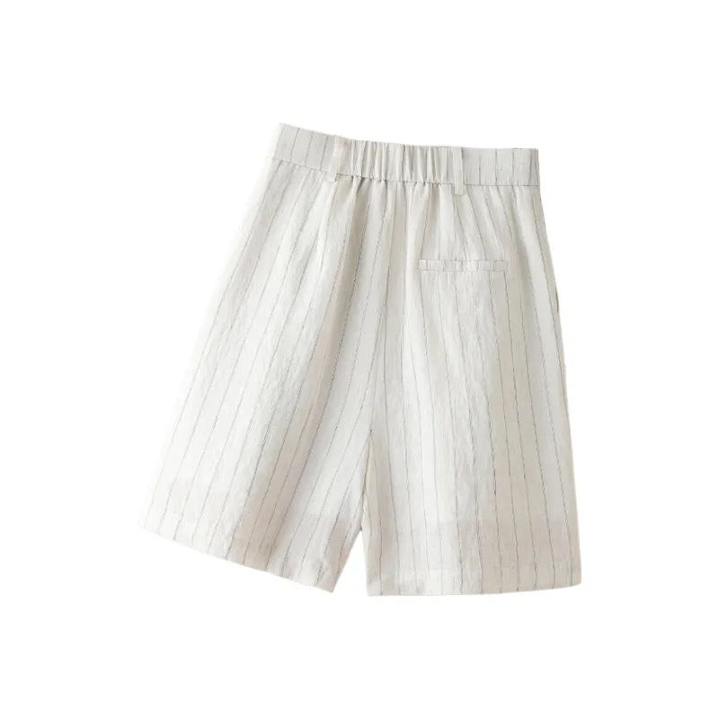 IHIMI Casual Shorts Women's Ecru-1