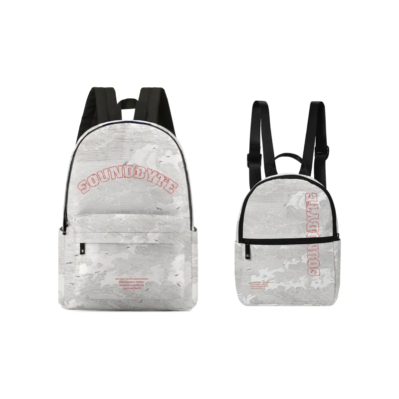 ONRF ×SOUNDBYT Polyester Backpack Laptop Bag Regular Unisex White-27