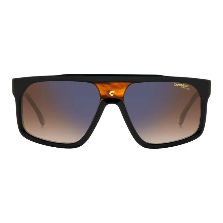 CARRERA Acetate Irregular Shape Sunglasses Unisex Black-1
