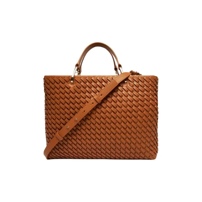 EMPORIO ARMANI Leather One Shoulder Handbag Women's Brown-1