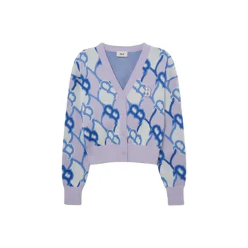 MLB Argyle Monogram Knitwear Women's Light Purple