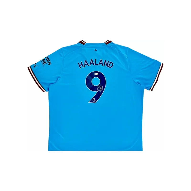 Three For Manchester City Team Jersey Exquisite Mounting, Outer Frame Approx. 65x85cm-1