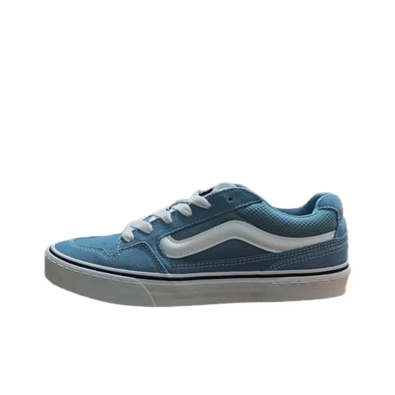 Vans Caldrone Abrasion Resistant Low Top Skateboard Shoes Men's Blue-0