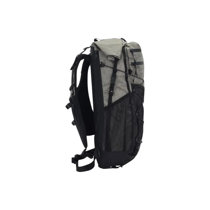 KOLON SPORT Nylon Outdoor Mountaineering Bag Backpack Unisex Black & Khaki-1
