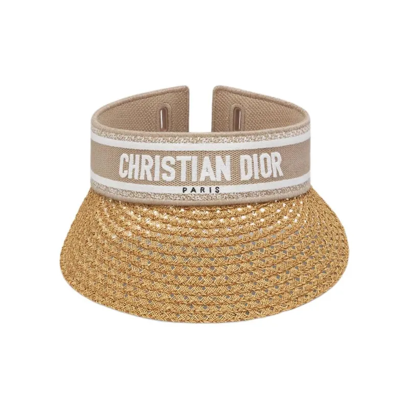 DIOR Cotton Sun Protection Hats Unisex Beige-0