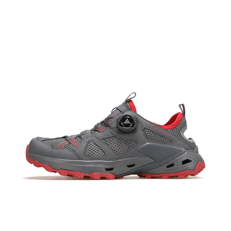 HUMTTO Quick Dry Coverage Slip Resistant River Trekking Shoes Women's Dark Gray-0