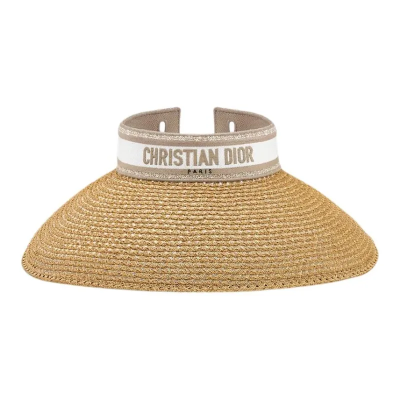 DIOR Cotton, Polypropylene, Paper, Polyester, Silk Twill Sun Protection Hats Unisex Beige-1