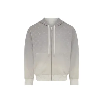 Marine Serre Moon pattern Fleece Hoodie