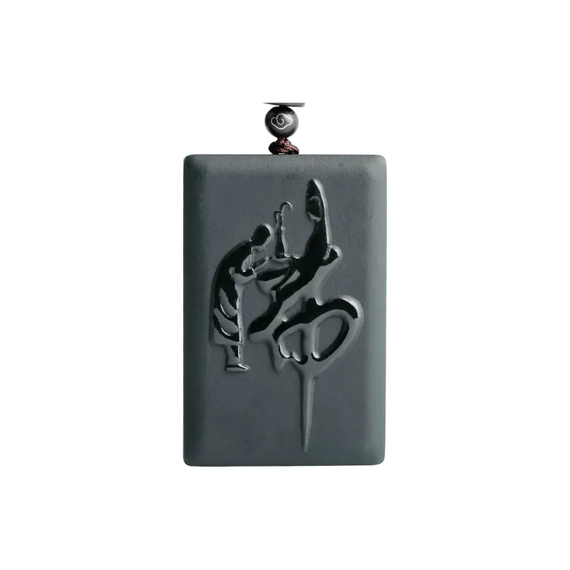 WANYUHUN Pendants Green Jade Unisex-0