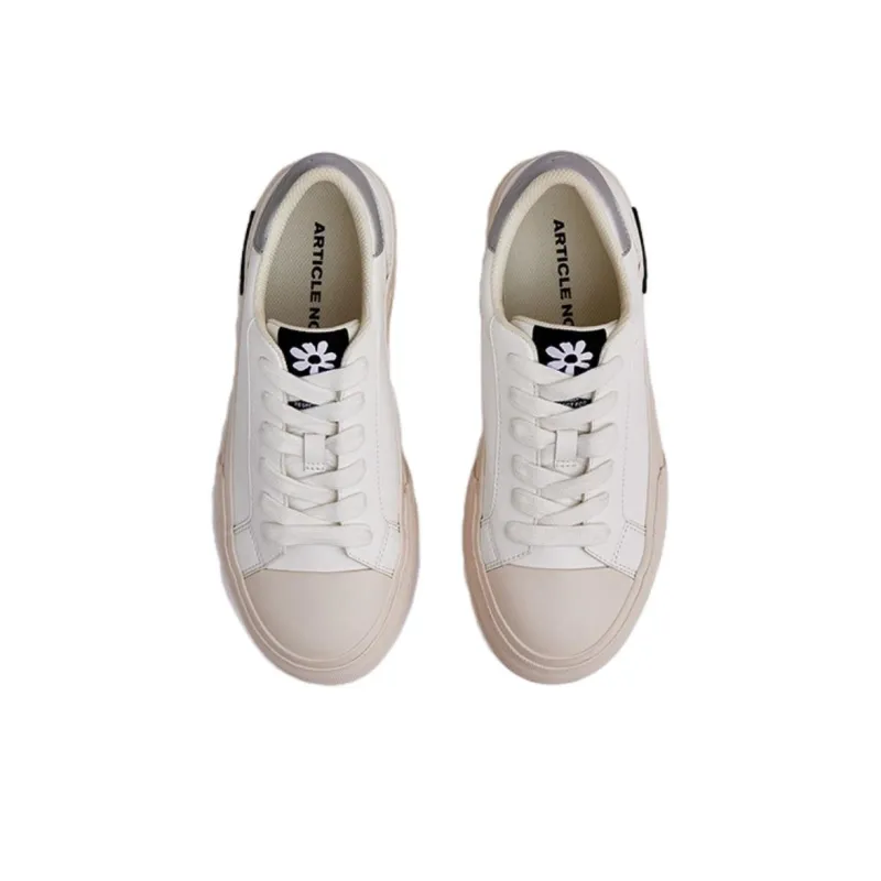 ARTICLE NO. O.G.CLASSIC Slip Resistant Height Increasing Low Top Skateboard Shoes Women's Ghost White-2