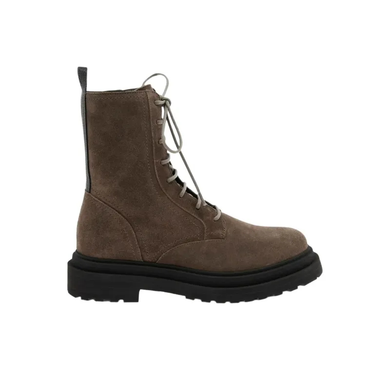 Brunello Cucinelli Ankle Boots Women's Umber-1