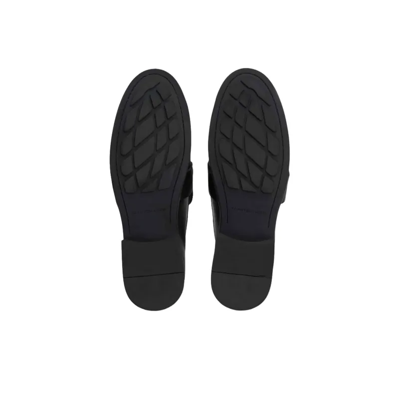 Tommy Hilfiger TH Monogram Loafers 2.6cm Women's Black-5