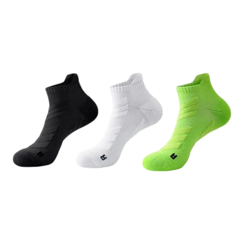 TLXT Running Socks Men's Students Outdoor Fitness Breathable Comfortable, Moisture Wicking Durable 3 Pack-0