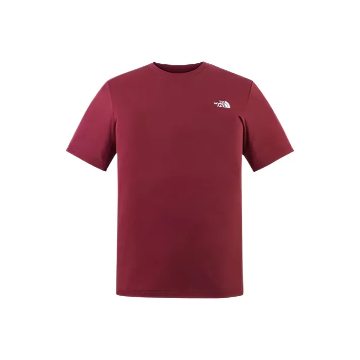 THE NORTH FACE T Shirts Men Burgundy-0