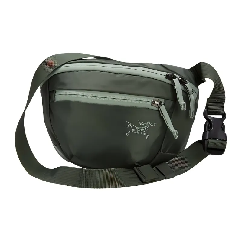 Arcteryx Mantis Nylon Fabric Fanny Pack Sling Bags Regular Unisex Dark Green-2