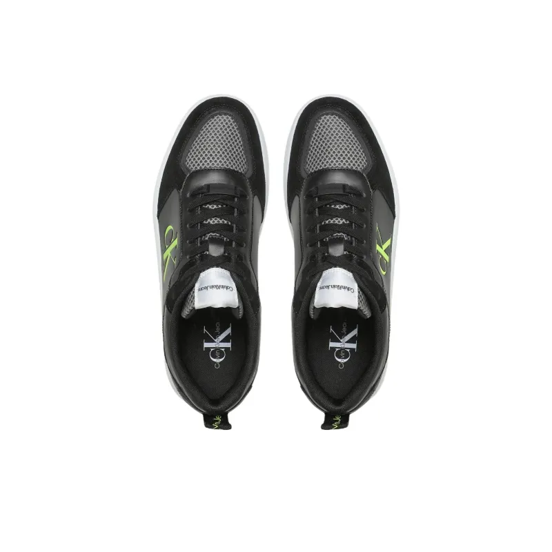 CKJ CALVIN KLEIN JEANS Low Top Skateboard Shoes Men's Black-4