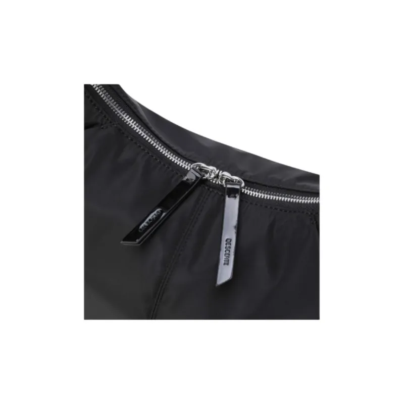 DESCENTE Polyester Crescent Bag Shoulder Bag Medium Size Women's Black-4