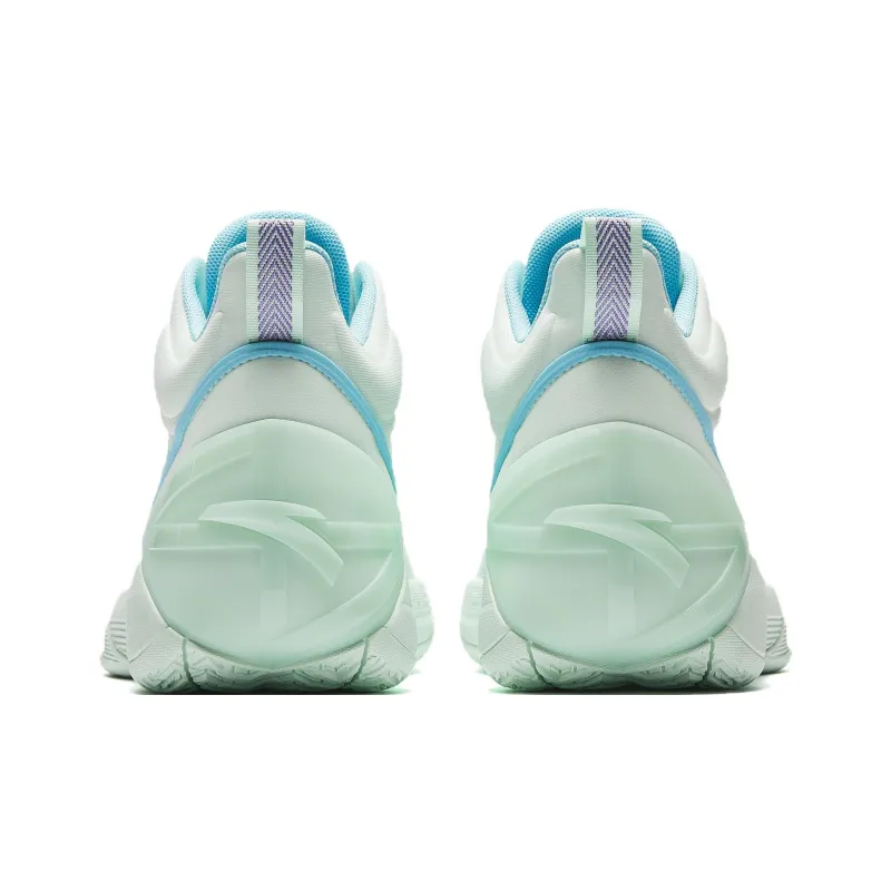 Anta Charging BM Slip Resistant And Abrasion Resistant Grip Low Top Basketball Shoes Men's Green Blue-6