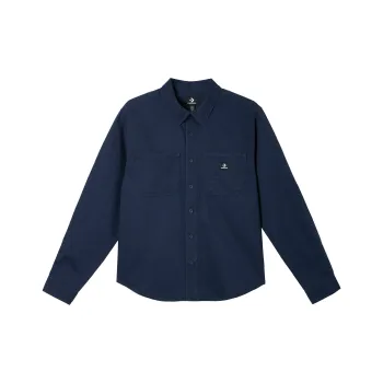 Converse Washed Woven Button Up Shirt