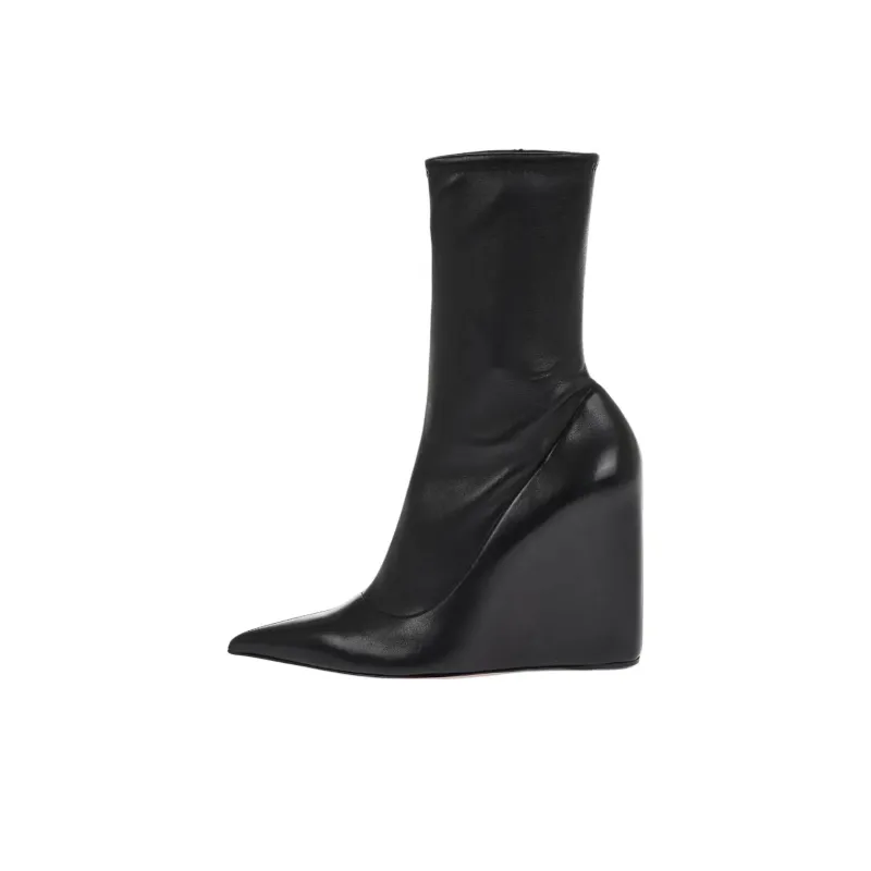 AMINA MUADDI Danielle Ankle Boots 10cm Women's Black-0