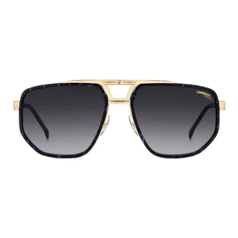 CARRERA Metal Plastic Aviator Sunglasses Men's Black-1