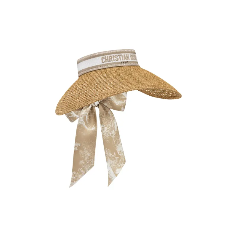 DIOR Cotton, Polypropylene, Paper, Polyester, Silk Twill Sun Protection Hats Unisex Beige-0