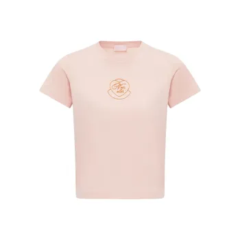 Moncler T Shirts Women's Light Pink